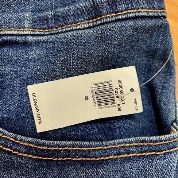 Old Navy Mid-Rise Wow Jean Shorts Women 3 in Seam Size 28 New With Tag Plus Size - Picture 3 of 11